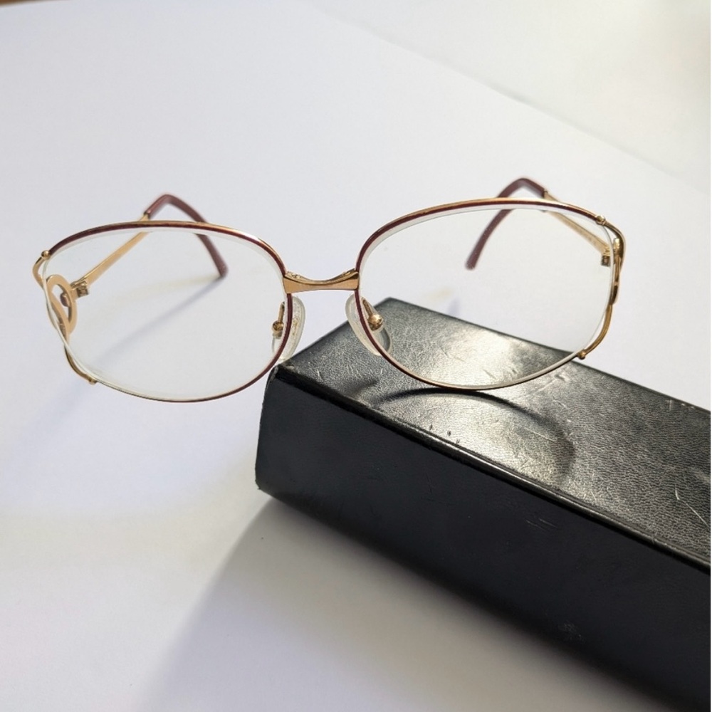 Cristian Dior Vintage Elegant Gold Women's Glasses